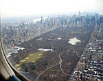 Central Park from airplane