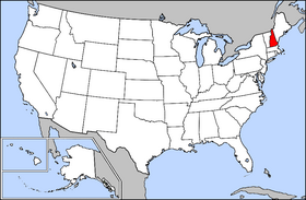 USA Geography New Hampshire Highlighted
