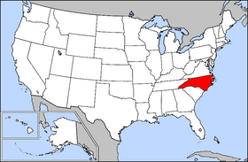 USA geography North Carolina