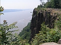 Pallisades Sill near Englewood Cliffs overlooking Hudson River