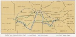 Trail of Tears Map Illinois Geography